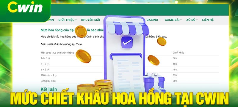 Làm đại lý Cwin nhận chương trình hoa hồng lớn